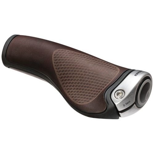 Гріпси Ergon GP1 BioLeder brown (silver clamps)